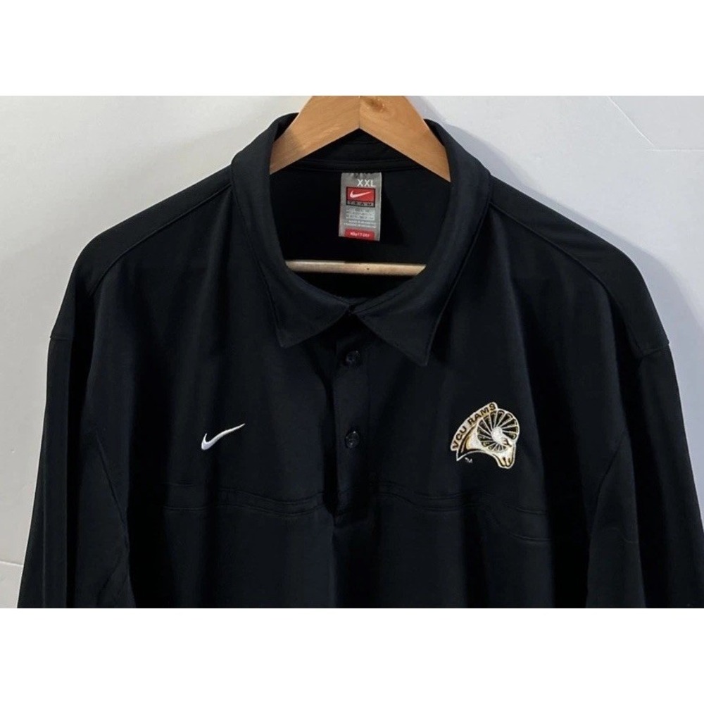 Mens Team‎ Nike VCU Rams 🐏 Polo Shirt Sz 2XL Short Sleeve
